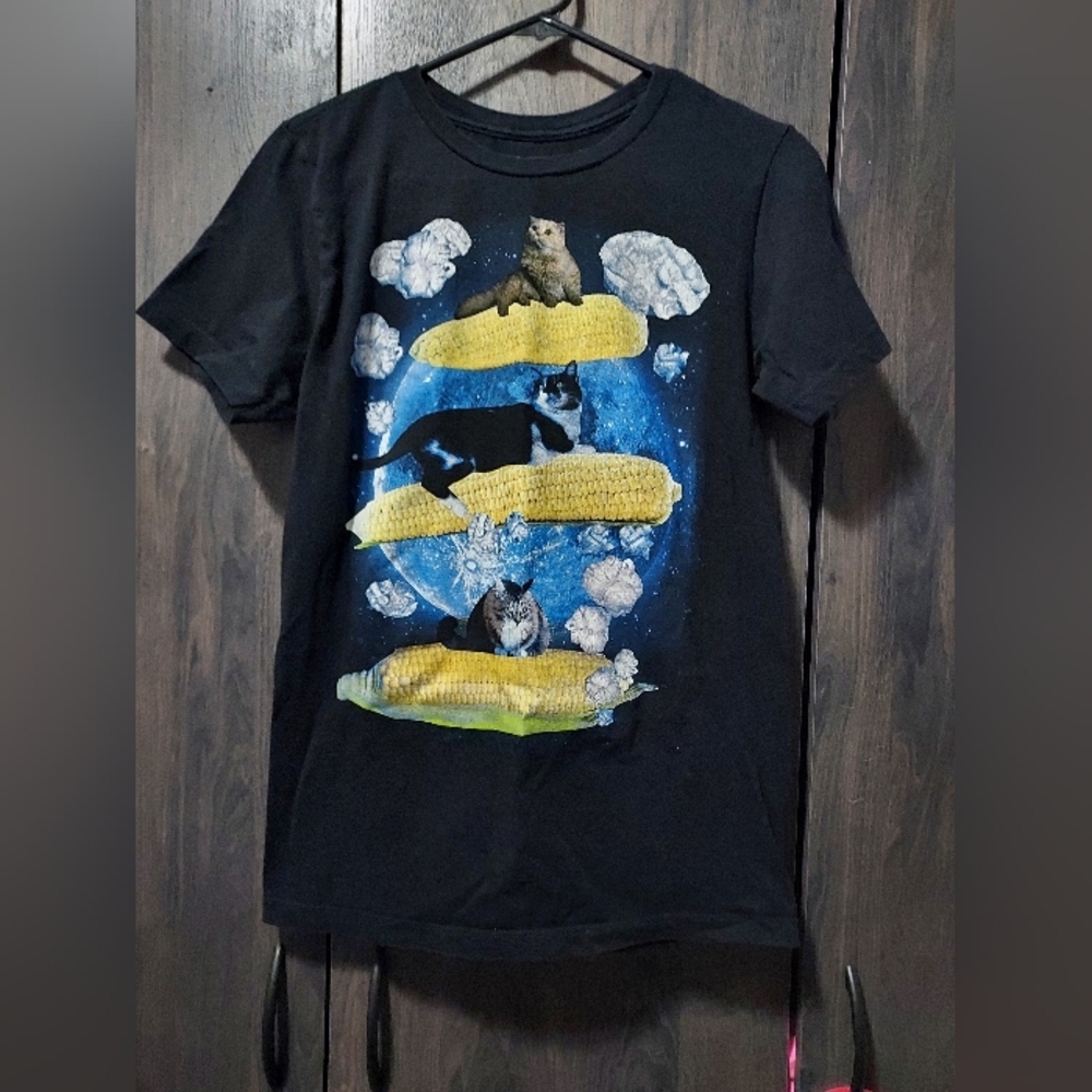 Cat On The Cob Popcorn Cats T-Shirt